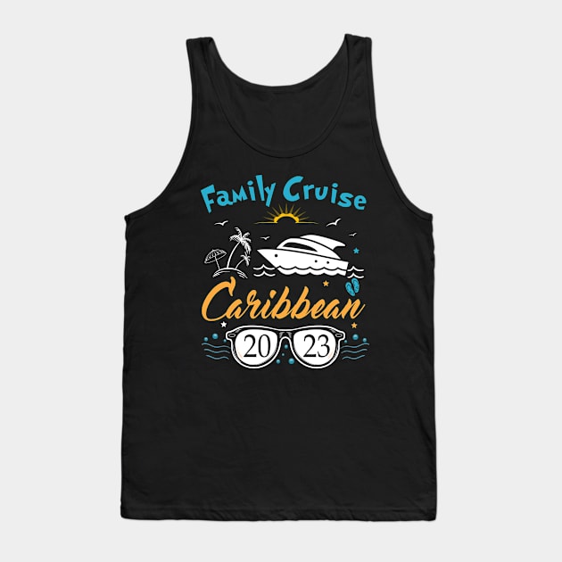 Family Cruise Caribbean 2023 Caribbean Vacay Cruise Squad Tank Top by Shop design